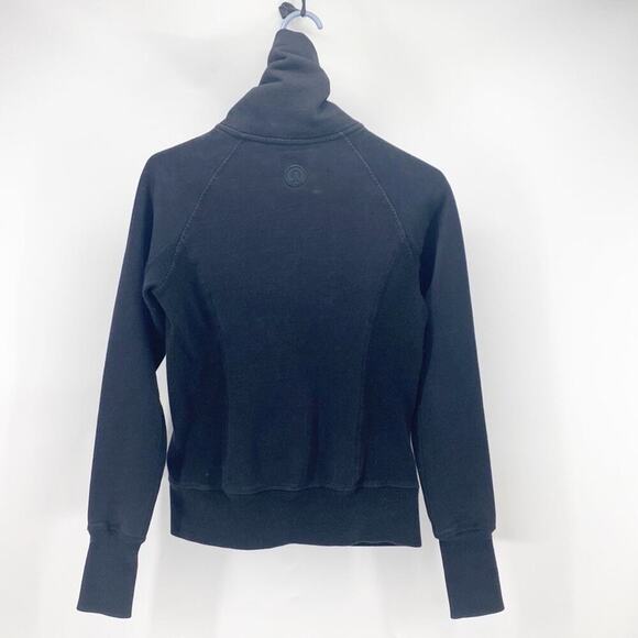 Lululemon Scuba black Jacket Sweater Yoga full Zip sz 4 athletic workout - Picture 5 of 10
